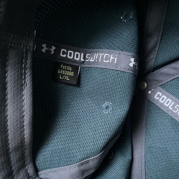 Under Armour Mens Official Tour Cap Size L/XL Blue Cool Switch Classic Fit Golf - Picture 5 of 6